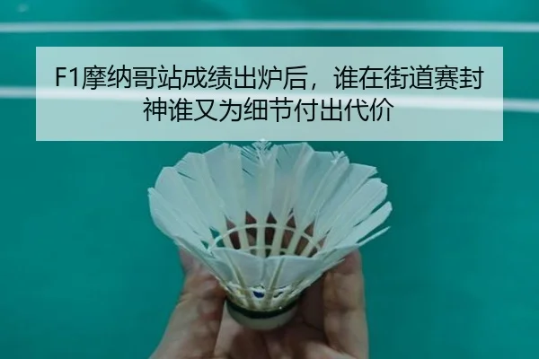 F1摩纳哥站成绩出炉后，谁在街道赛封神谁又为细节付出代价